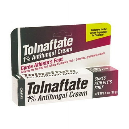 Tolnaftate Antifungal Athletes Foot Cream 1% - 1 Oz (30 G), 6 Pack