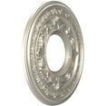 thumbnail image 2 of Ekena Millwork 10"OD x 3 1/2"ID x 3/4"P Baltimore Thermoformed PVC Ceiling Medallion (Fits Canopies up to 4 1/4"), Bright Coat Aluminum, 2 of 10