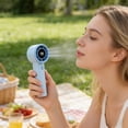thumbnail image 4 of weibbin News Handheld Mini Small Fan Digital Display High Speed 199 Speed Brushless USB Charging Portable Fan, 4 of 6