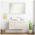 thumbnail image 5 of Amanti Art Custom Wall and Bathroom Mirror (29.25 x 42.25 in.), Blanco White Frame, 5 of 7