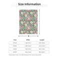 thumbnail image 5 of Rateoe Rose Flowers Pattern Flannel Throw Blanket, Ultra-soft Blanket for Bed, Couch, Car, Hypoallergenic Anti-pilling blanket-40"x30"(Vertical), 5 of 6