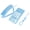 Blue, variant on Wall Mount Landline Telephone Extension Corded Home Phone Basic Desktop Telephone Set No Caller ID for Hotel Family Business Office with Last Number Redial Function, Red (7.48 in / 19 cm)