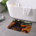 thumbnail image 7 of Non Slip Door Mat, Starry Night Cat Guitarist A Fast Drying Bath Tub Mats, Absorbent Bathroom Rugs Entrance Welcome Mat, Bath MatS for Tub, Floor, Home, Kitchen, Hotel,16x24in, 7 of 7