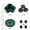 New Flower Pot-Dark Green, variant on Lakwi 17pcs Self-Watering Planters with Watering System, Heavy-Duty Plastic Stackable Hanging & Standing Pots for Indoor/Outdoor Gardens, Balconies, with Drainage Holes, No Manual Watering