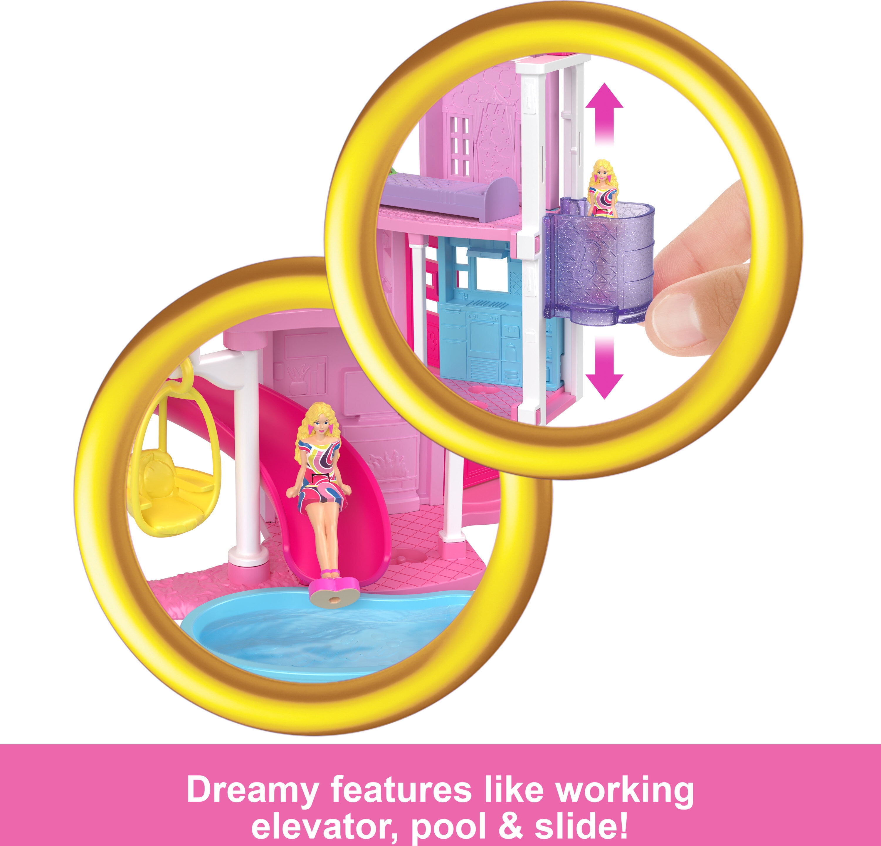 Barbie Mini BarbieLand Doll House Playsets With 1.5-inch Doll, (Styles ...