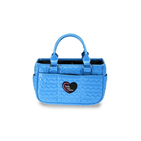 Tga Products Glossy Bright Blue Heart Athletic Handbag Glossy Bright Blue Heart Tga Athletic Handbag