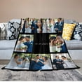 thumbnail image 4 of Custom Blanket with Picture Text Personalized Photos Blanket Gifts for Adult Kid Girlfriend Boyfriend Christmas Halloween Fathers Mothers Valentines Day, 4 of 6