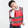 thumbnail image 6 of Child Safety Reflective Waistcoat Work Cycling Clothes - red, 42x47x5cm, 6 of 9