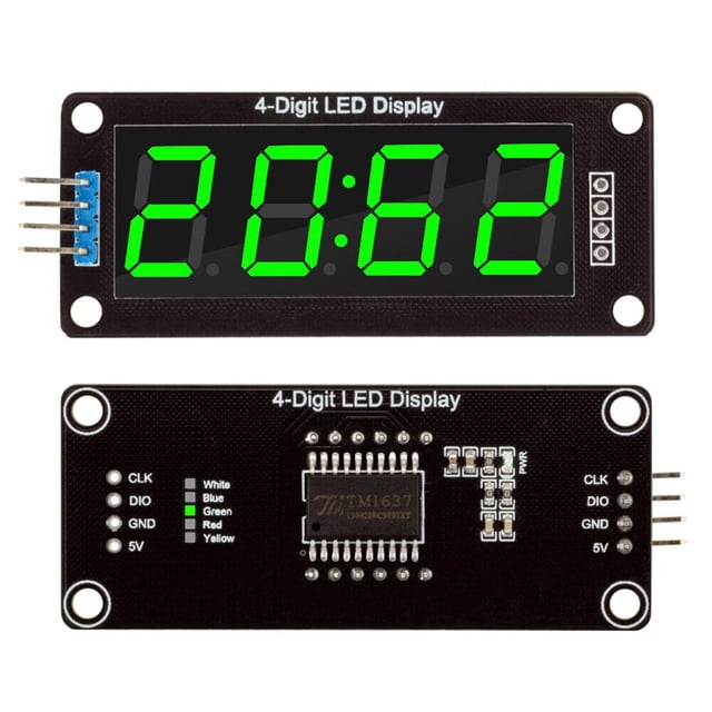 0.56" Inch TM1637 RGB 4-Bits Digital LED Clock Tube Display for Arduino Green