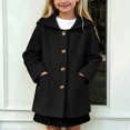 thumbnail image 2 of Faraee Kids Hooded Wool Blend Jacket Long Sleeve Overcoat for Boys Girls Mid Length Winter Warm Peacoat Dress Coat 4‑16 Years, 2 of 5