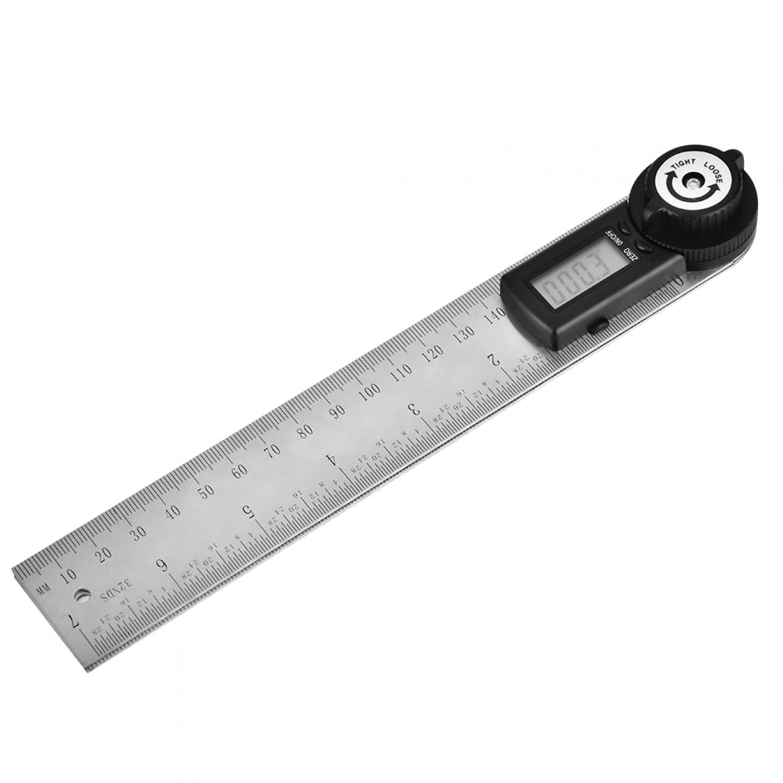 Spptty Angle Finder Ruler,200mm Stainless Steel Electronic Protractor Digital Goniometer Angle