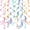 Bright Multicolor, variant on ANHXN Pastel Paper Swirl Decorations Hanging Ceiling Streamers for Birthday, Spring, Bridal, Gender Reveal, Wedding, or Everyday Party Decor