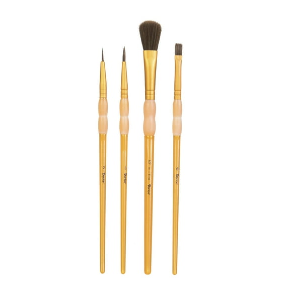 Camelon Paintbrush Set: 4 pieces