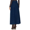 thumbnail image 3 of High Waist Women Solid Split Long Skirt, 3 of 3