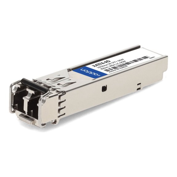 AddOn HP® JL437A Compatible TAA 10GBase-SR SFP Transceiver MMF 850nm 300m LC DOM