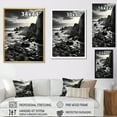 thumbnail image 4 of Designart "Coastline of Normandy, France" Nautical & Beach Floater Framed Canvas Wall Art, 4 of 7