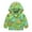 Green, variant on Toddler Boys Rain Jackets Girls Cartoon Prints Casual Light Coat Hooded Jacket Windproof Zipper Outwear Raincoat Windbreakers For Kids,Size 2-3 Years
