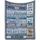 thumbnail image 1 of LHSHID Personalized Custom Name Message Text Blanket from Dad & Mom to Our Amazing Son You are Our Sunshine We Love You Throw Blanket, 1 of 5