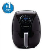 PowerXL Air Fryer 7 QT Maxx Classic, Extra Hot Air Fry, Cook, Crisp, Broil, Roast, Bake, High Gloss Finish, Nonstick, Black