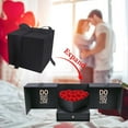 thumbnail image 4 of Flower Gift Box Double Door Drawer Design 24 cm x 24 cm x 22 cm With Heart Shaped Inner Box And Separate Drawer, 4 of 8