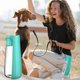 thumbnail image 2 of Foldable Pet Outdoor Water Cup Food Feeding Container Dog Leakproof Drink Bottle Dispenser for Camping Walking Travel orange color, 2 of 4