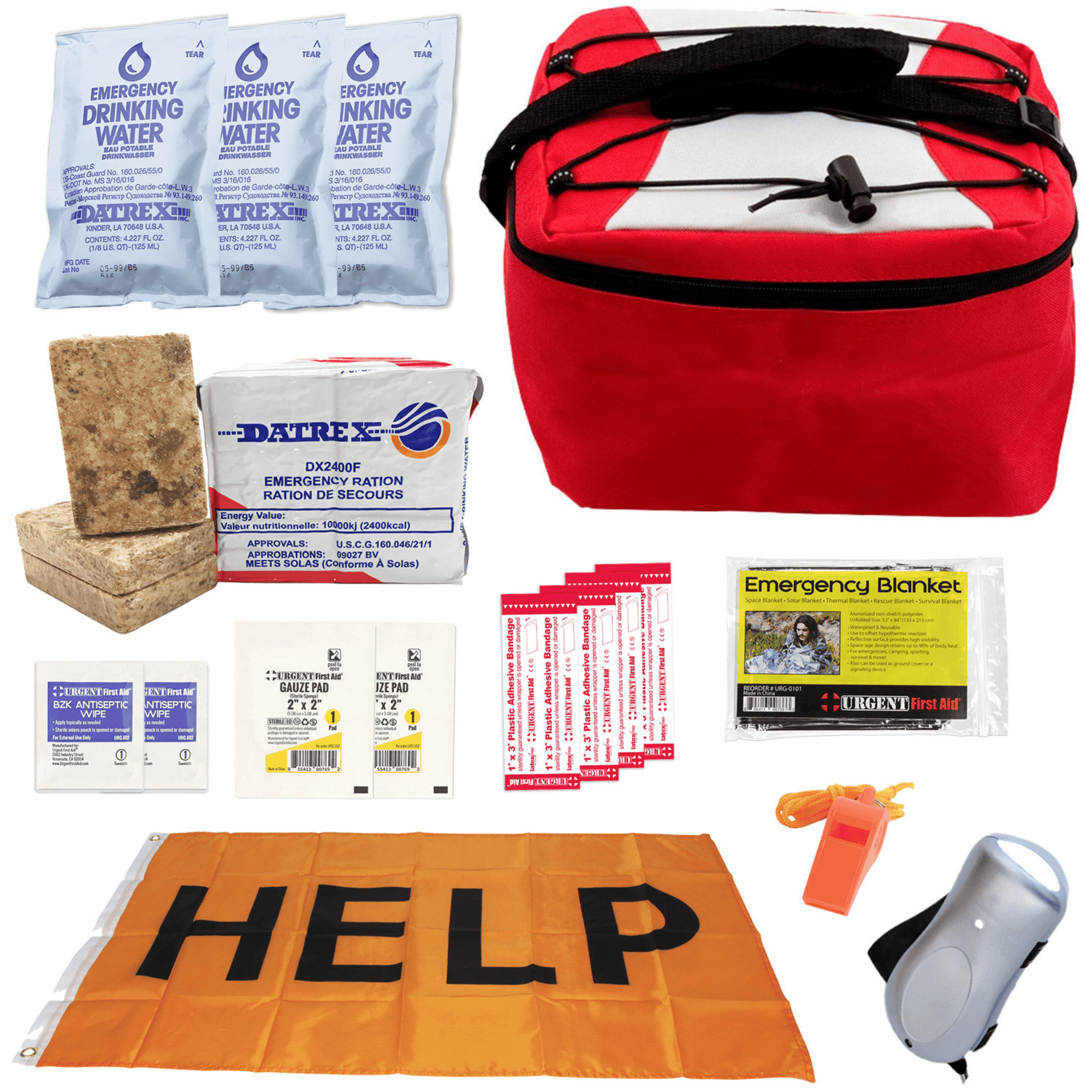 Survival General 3 Day Emergency Food Water Blanket Whistle