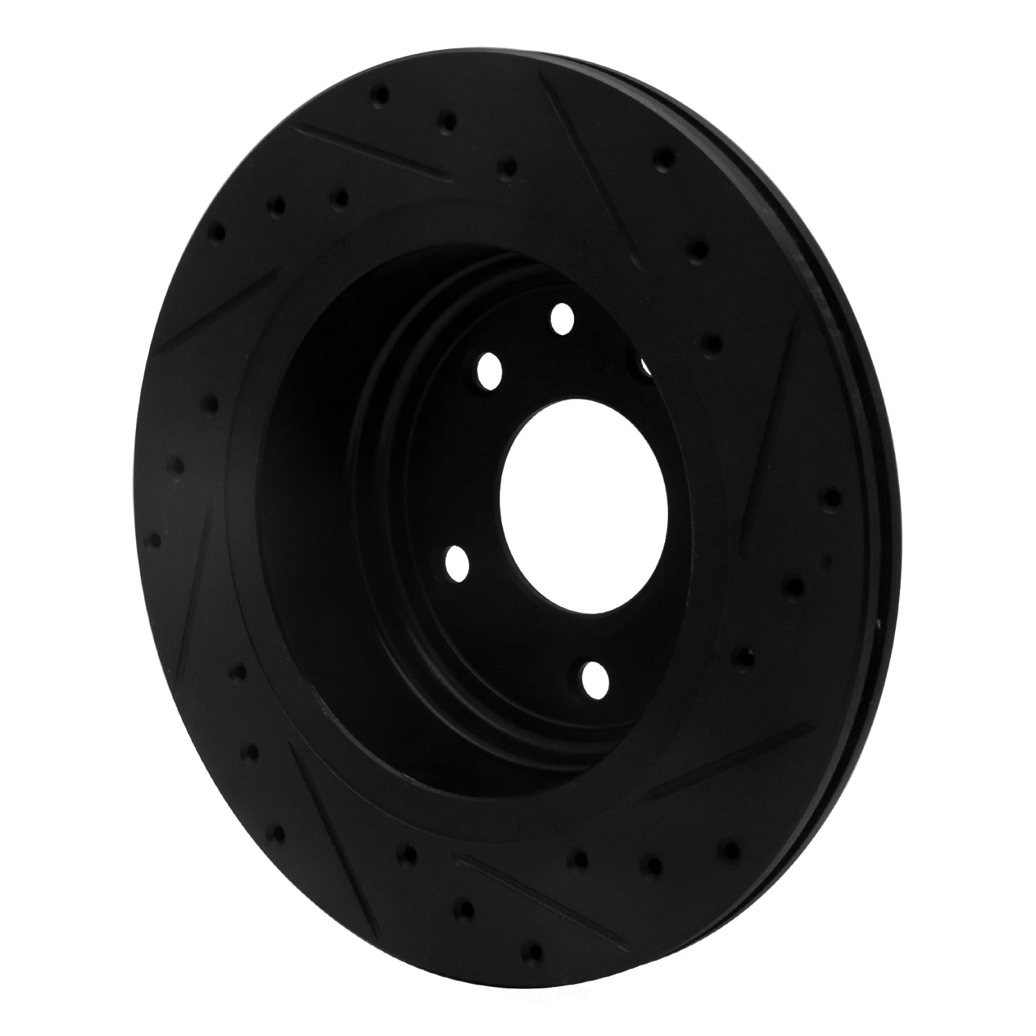 Dynamic Friction Company 633-20009L DFC Brake Rotor - Drilled And Slotted - Black