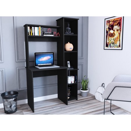 Black Main Color | Functions as a Desk with Space for Large Monitors | Offers Long - lasting Performance
