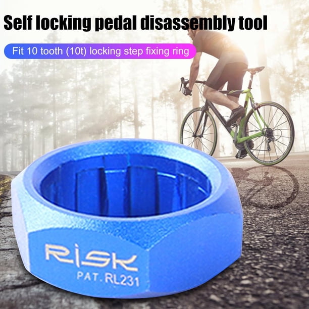 RISK MTB Road Bike 10T Pedal Eje Husillo Herramienta de extracción Perno de bloqueo para M520