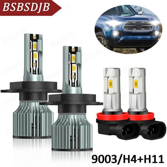 For Toyota Tundra 2014-2020 LED Headlight High/Low Beam   Fog Light Bulbs White