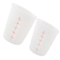 thumbnail image 2 of 2 Pcs Tasse à Mesurer en Silicone Visible Semi-Transparente (250ML 500ML), 2 of 7
