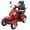Red1, variant on Mobility Scooter Secure 3-Wheel Foldable with Charger, Basket & Cup Holder, Red