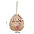 thumbnail image 3 of ABPWLY Wooden Rabbits Hanging Ornament Easter Eggs Decorative Scene Setter Props Clearance Dorm Room Essentials Canada Days Room Decor Home and Kitchen, 3 of 6