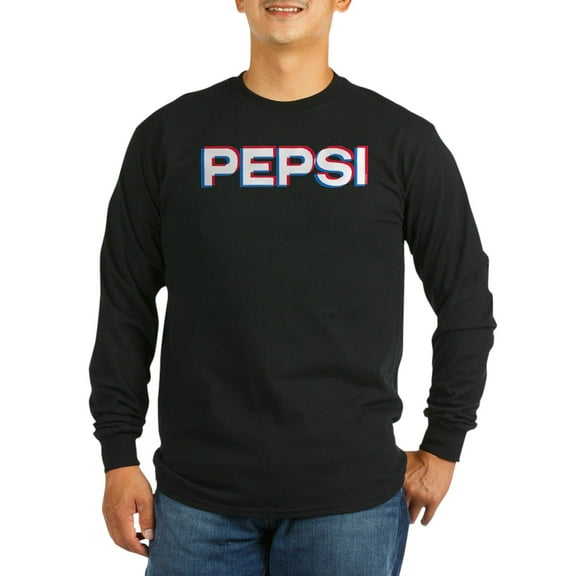 CafePress - Pepsi Varsity Logo Long Sleeve Dark T Shirt - Long Sleeve Dark T-Shirt