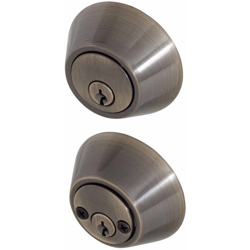 Honeywell Double Cylinder Deadbolt Door Lock, Antique Brass Walmart