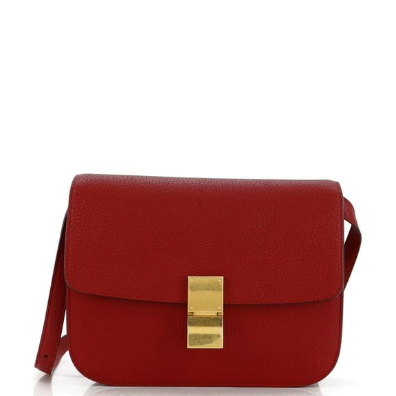 Pre-Owned Classic Box Bag Grainy Leather Medium By Rebag