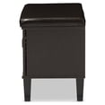 thumbnail image 4 of Baxton Studio Sheffield 3-door Dark Brown Wood Entryway Storage Bench, 4 of 5