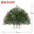thumbnail image 2 of LmnLft Pre-Lit Artificial Christmas Tree Urn Filler, Outdoor Lighted Planter Bushes with Tripod Stake, Snow Flocking and LED Lights for Porch Christmas Decoration, 2 of 3