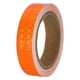 thumbnail image 1 of Uxcell 1 rollo de cinta reflectante, cinta reflectante impermeable, cinta de advertencia de seguridad, reflector para camiones y coches, naranja, 1 pulgada x 33 pies, 1 of 7