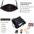 thumbnail image 6 of GAEKEAO Crossbody for Women Vegan Leather Casual Satchel Bag Shoulder Purse with Zipper Pockets and Adjustable Strap, 6 of 6