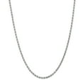 thumbnail image 1 of Leslie's 14K White Gold 3.00mm Diamond- cut Rope Chain (Weight: 19.26 Grams, Length: 24 Inches), 1 of 4
