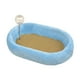 thumbnail image 3 of Cama ovalada para gatos, rascador, protector de muebles con pelota, juego de persecución, sofá, juguetes de entrenamiento, tablero rascador para gatos Azul, 3 of 8
