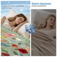 thumbnail image 2 of Sage Green Floral Cooling Blanket, Lightweight Breathable Summer Throw Blanket with Double Sided Cold Effect,Spring Flowers Leaves Farmhouse Picnic Beach Blankets Bed Sheet for Hot Sleepers 50"x60", 2 of 8