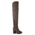 thumbnail image 4 of Bota DREAM PAIRS de gamuza elástica color caqui sobre la rodilla talla 7.5, 4 of 6
