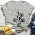 thumbnail image 2 of Ichuanyi New Women's T-Shirt Short Sleeves Fashion Big Floral Flower Lady T-shirts Top, 2 of 5
