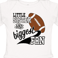 thumbnail image 4 of Inktastic Little Sister and Biggest Fan Football Player Girls Long Sleeve Baby Bodysuit, 4 of 5