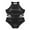 A Black, variant on Aislor Kids Girls Sleeveless Sequins One-piece Gymnastics Leotard Strappy Waist Athletic Dance Jumpsuit