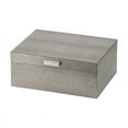 thumbnail image 2 of A&B Home Snake Print Decorative Rectangular Boxes with Metal Handles - Set of 2 - Silver Finish, 2 of 6