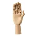 thumbnail image 1 of KLKCMS Artist Manikin Hand Right Hand Desk Decoration Movable Joint Wood Hand Model Small, 1 of 9