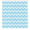 thumbnail image 3 of Ambesonne Antique Shower Curtain, Sealife Aqua Zig Zag, 69"Wx84"L, Pale Blue Pale Blue, 3 of 5